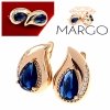 exclusive swarovski gold-plated earrings