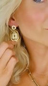 gold earrings made of stainless steel
