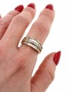 gold ring 18,60mm. gold-plated engagement xuping