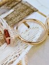 gold ring 18,60mm. gold-plated engagement xuping