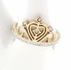 ring 17,30mm gold stainless steel