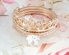 gold ring 18,00mm. gold-plated engagement xuping