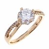 gold ring 18,60mm. gold-plated engagement xuping