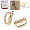 gold plated earrings with exclusive cubic zirconia