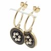 gold earrings made of stainless steel