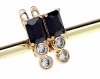 exclusive swarovski gold-plated earrings