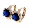 exclusive swarovski gold-plated earrings