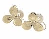 gold earrings made of stainless steel