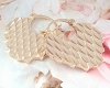 gold plated earrings with exclusive cubic zirconia