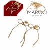 gold earrings made of stainless steel