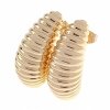 gold plated earrings with exclusive cubic zirconia