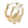 gold earrings made of stainless steel