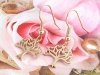 gold earrings made of stainless steel