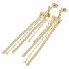 gold earrings made of stainless steel