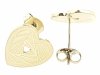 gold earrings made of stainless steel