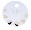 gold plated earrings with exclusive cubic zirconia