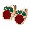 exclusive swarovski gold-plated earrings