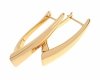 gold plated earrings with exclusive cubic zirconia
