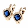 gold plated earrings with exclusive cubic zirconia