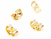 10x GOLD PLATED EARRINGS LAMB EARRINGS 1 pair