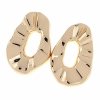 gold plated earrings with exclusive cubic zirconia