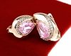 exclusive swarovski gold-plated earrings