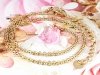 GOLD CHAIN NECKLACE celebrity STAINLESS STEEL