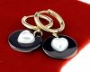 gold earrings made of stainless steel
