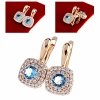 exclusive swarovski gold-plated earrings