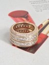 gold ring 18,60mm. gold-plated engagement xuping