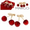 gold plated earrings with exclusive cubic zirconia