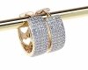 exclusive swarovski gold-plated earrings