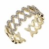 gold ring 17,00mm. gold-plated engagement xuping