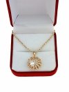 gold pendant 18k shiny xuping