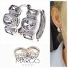 gold plated earrings with exclusive cubic zirconia