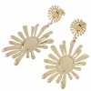 gold earrings made of stainless steel