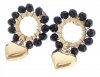 gold earrings made of stainless steel