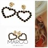 gold earrings made of stainless steel