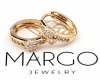 gold plated earrings with exclusive cubic zirconia