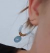 gold earrings made of stainless steel