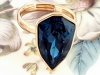 gold ring 17,00mm. gold-plated engagement xuping