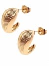 gold plated earrings with exclusive cubic zirconia