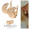 gold plated earrings with exclusive cubic zirconia