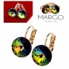 exclusive swarovski gold-plated earrings