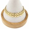 gold bracelet for a gold-plated leg