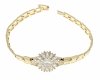 gold bracelet for a gold-plated leg