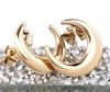 gold earrings made of stainless steel