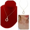 Gold Chain Celebrity Gold Plated Necklace 14K XUPING