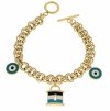 BRACELET GOLD CELEBRITY STAINLESS STEEL