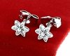gold plated earrings with exclusive cubic zirconia